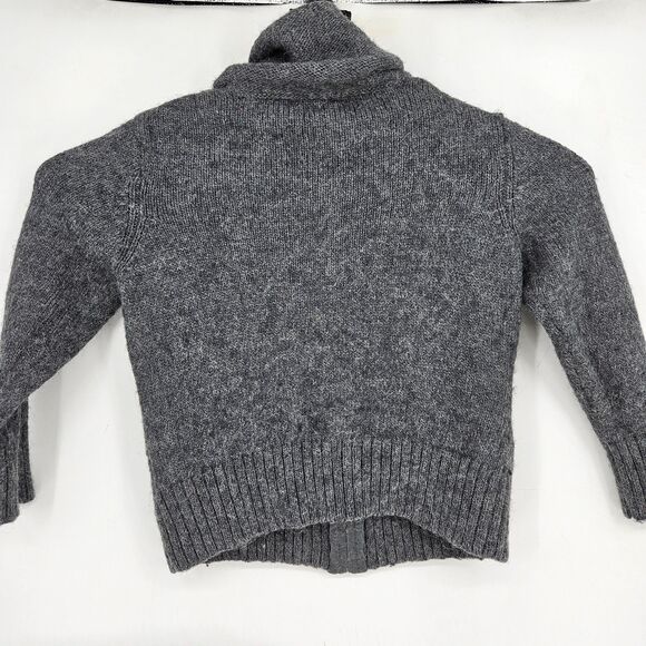 Harley Davidson Sweater Womens 1W Logo Alpaca Wool Blend Zip Gray Cowl Neck - Picture 5 of 11